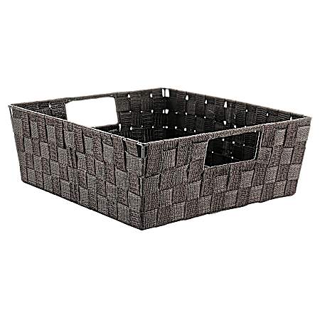 Woven Strap Espresso Shelf Tote