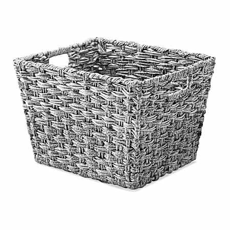 Split Rattique Gray Wash Tote