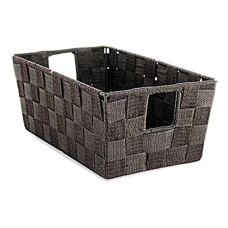 Woven Strap Espresso Shelf Tote