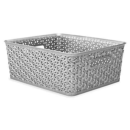Resin Form Silver Medium Tote