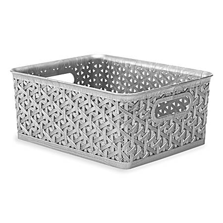 Resin Form Silver Small Tote