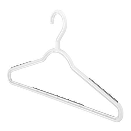 Slim Sure-Grip Gray Hangers - 10 Ct