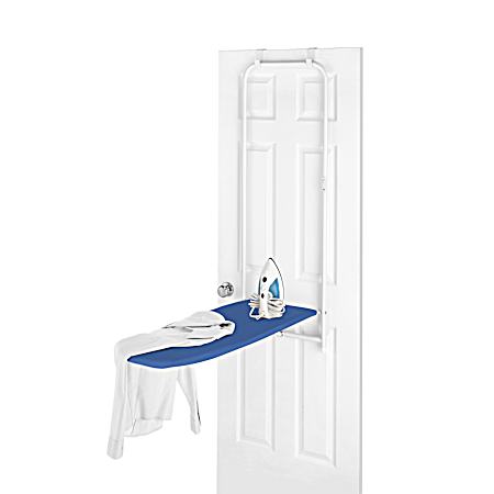 Over-the-Door Blue Ironing Board