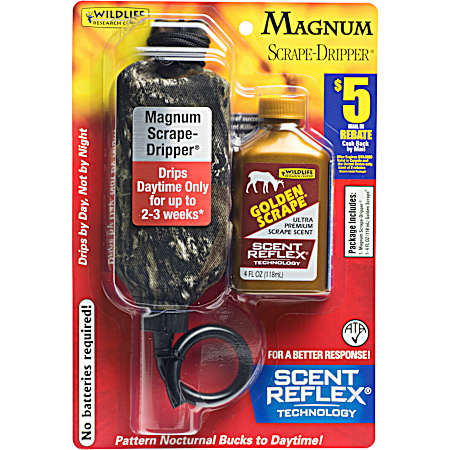 Golden Scrape 4 oz Scrape Scent w/ Magnum Scrape-Dripper