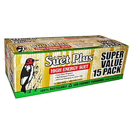 High Energy Suet Cakes Wild Bird Food - 15 pk