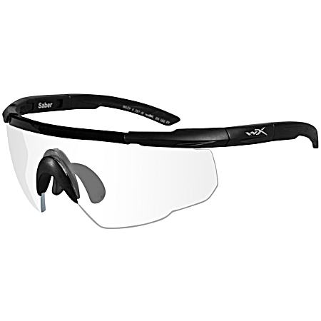Saber Advanced Clear w/ Matte Black Frame Shooting Glasses