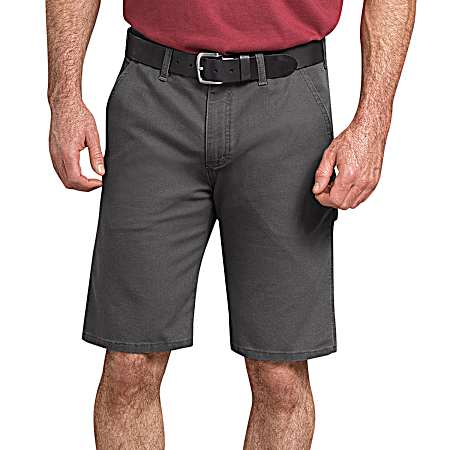 Men's Flex Stonewashed Slate Duck Carpenter Shorts