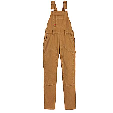 Women's Brown Double Front Relaxed Fit Straight Leg Pants