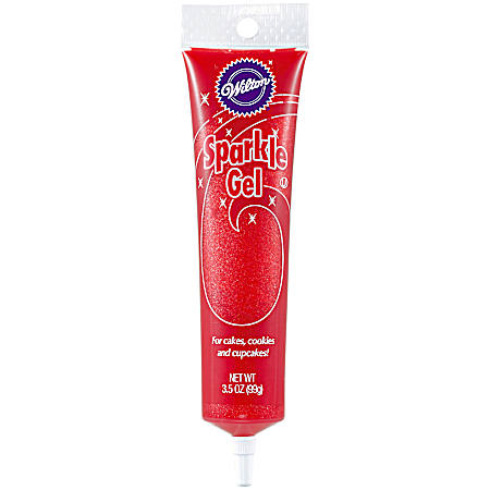 3.5 oz Red Sparkle Decorating Gel