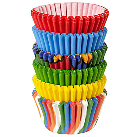 Multicolor Mini Baking Cups - 150 Ct.