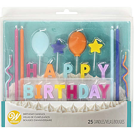 Bright Birthday Candle Set - 25 ct