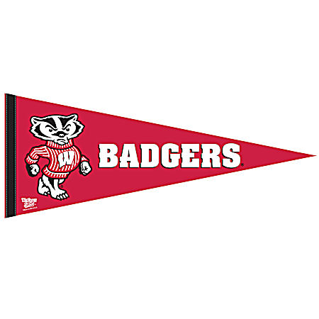 Wisconsin Badgers Logo Premium Pennant