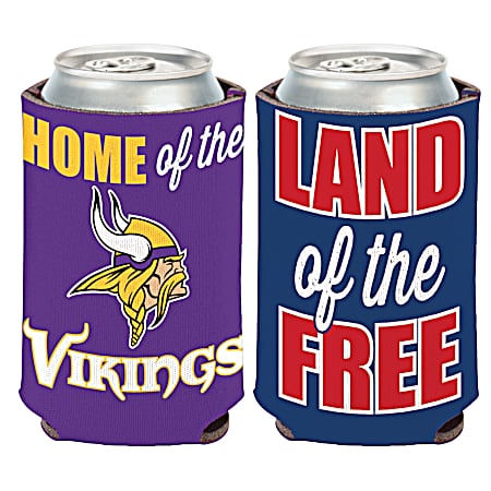 Minnesota Vikings Home of the Vikings Neoprene Can Cooler