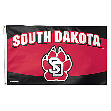 3 ft x 5 ft South Dakota Coyotes Logo Deluxe Flag
