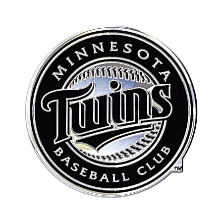 Minnesota Twins Logo Chrome Auto Emblem