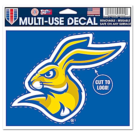 5 in x 6 in SDSU Jackrabbits Logo Multi-Use Vinyl Decal