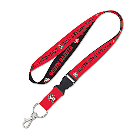 South Dakota Coyotes Red Lanyard w/ Detachable Buckle