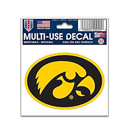 Iowa Hawkeyes Multi-Use Reusable Decal