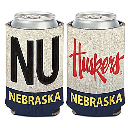 Nebraska Huskers License Plate Neoprene Can Cooler