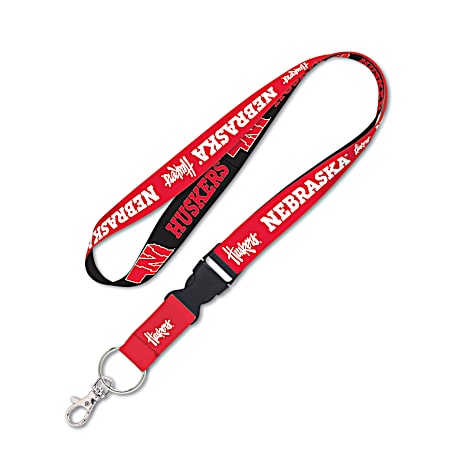 Nebraska Huskers Red Lanyard w/ Detachable Buckle