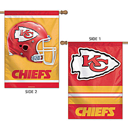 28 in x 40 in Kansas City Chiefs Red Logo 1-Sided Vertical Flag