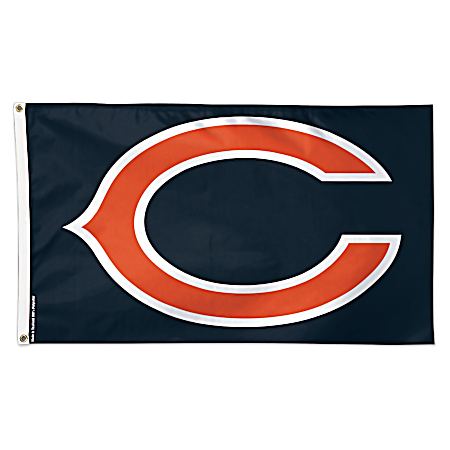 3 ft x 5 ft Chicago Bears Blue Logo Deluxe Flag