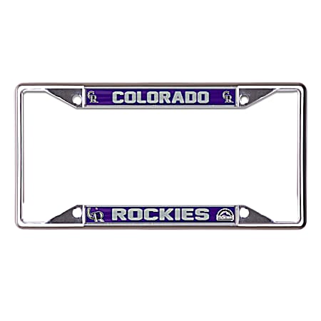 Colorado Rockies Metal Mega License Plate Frame
