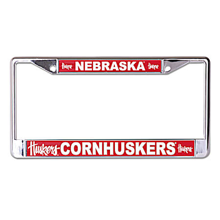 Nebraska Cornhuskers Metal Mega License Plate Frame