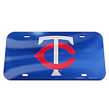 Minnesota Twins Logo Inlaid Laser License Plate