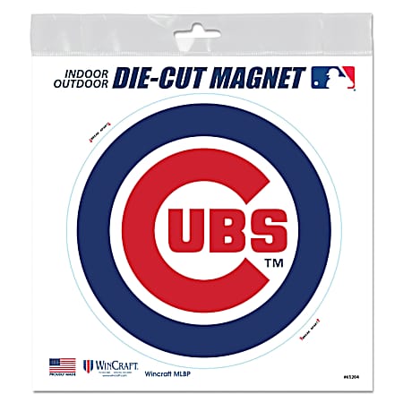 6 in x 6 in Chicago Cubs Die-Cut Magnet