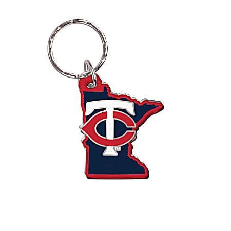 Minnesota Twins State Acrylic Laser-Cut Key Chain