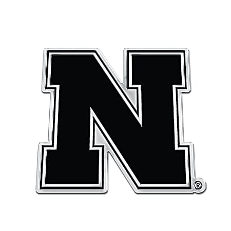 Nebraska Cornhuskers Logo Chrome Auto Emblem