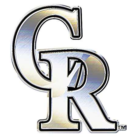 Colorado Rockies Logo Chrome Auto Emblem