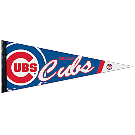12 in x 30 in Chicago Cubs Premium Quality Pennant