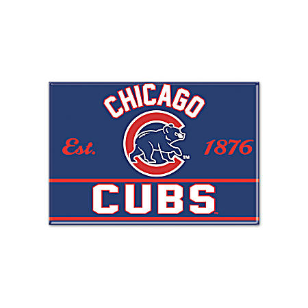 2.5 in x 3.5 in Chicago Cubs Metal Magnet