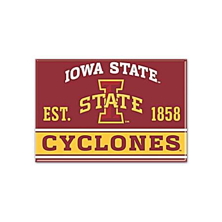 2.5 in x 3.5 in Iowa State Cyclones Metal Magnet