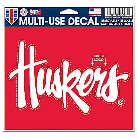 Nebraska Cornhuskers Logo Multi-Use Reusable Decal