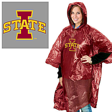 Iowa State Cyclones Red Rain Poncho