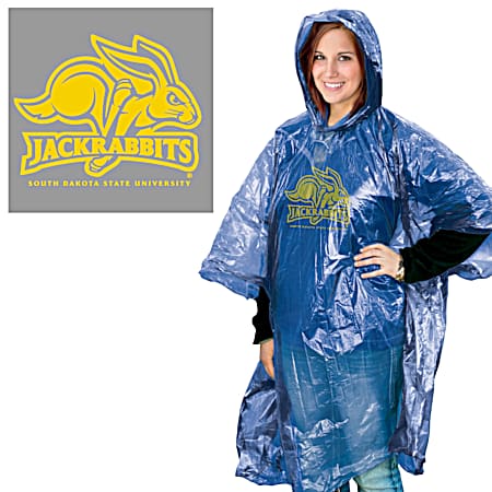 South Dakota State Jackrabbits Blue Rain Poncho