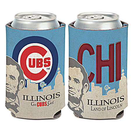 Chicago Cubs License Plate Neoprene Can Cooler