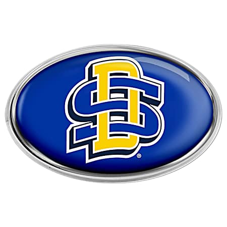 South Dakota State Jackrabbits Chrome Metal Dome Emblem