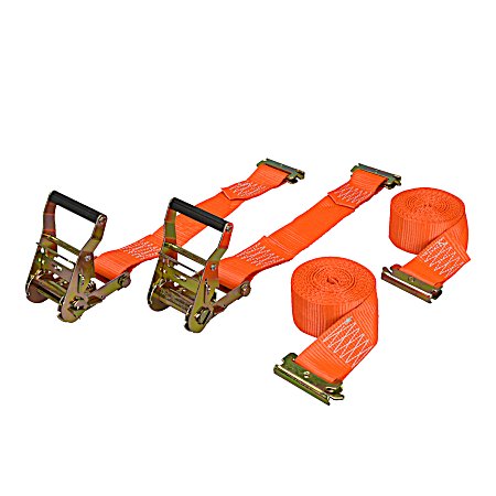X-Track/E-Track 16 ft Ratchet Strap - 2 Pk