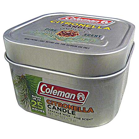 Pine Scent Citronella Tin Candle