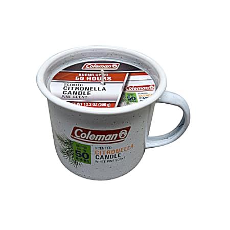 14 oz Citronella 50 hr Retro Logger Mug - Pine Scented