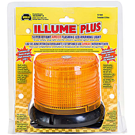 Illume Plus  Amber LED Lens 12V Warning Light