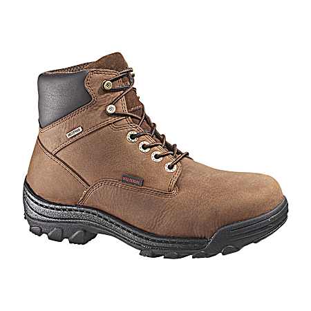 Men's Durbin Brown Waterproof Soft Toe Work Boot