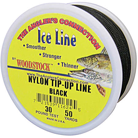 Nylon Tip-Up Line - Black