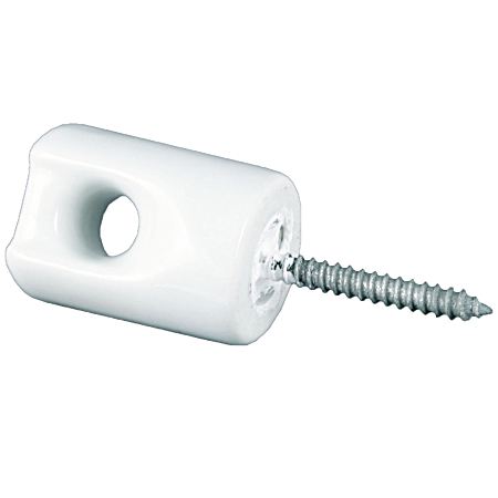 Small White Lag Screw Ceramic Wood Post Insulator