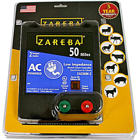 50 mi AC Electric Fence Charger