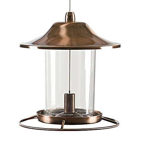 Copper Panorama Bird Feeder